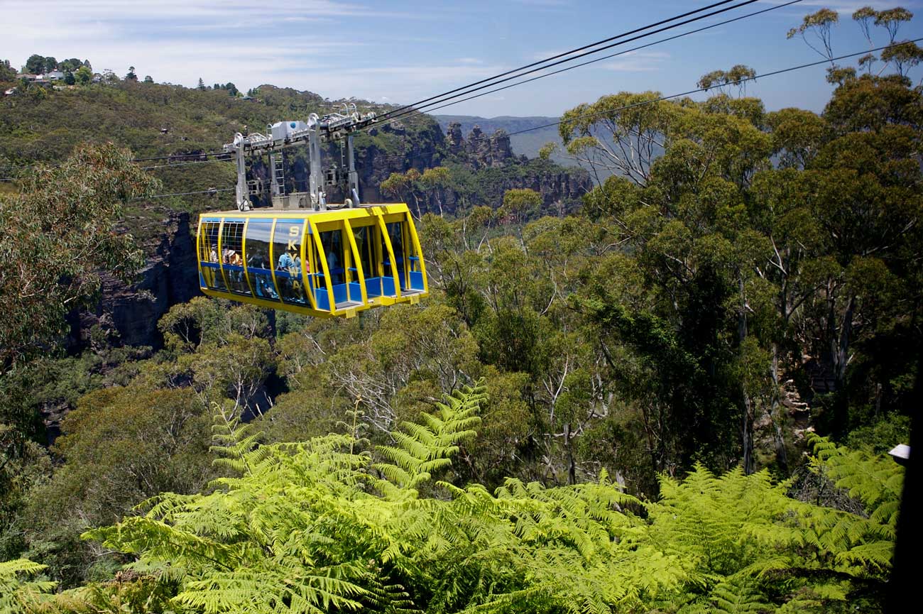 scenic-world-katoomba a train traveling down train tracks near a forest